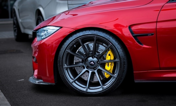 Red BMW M3 Front End