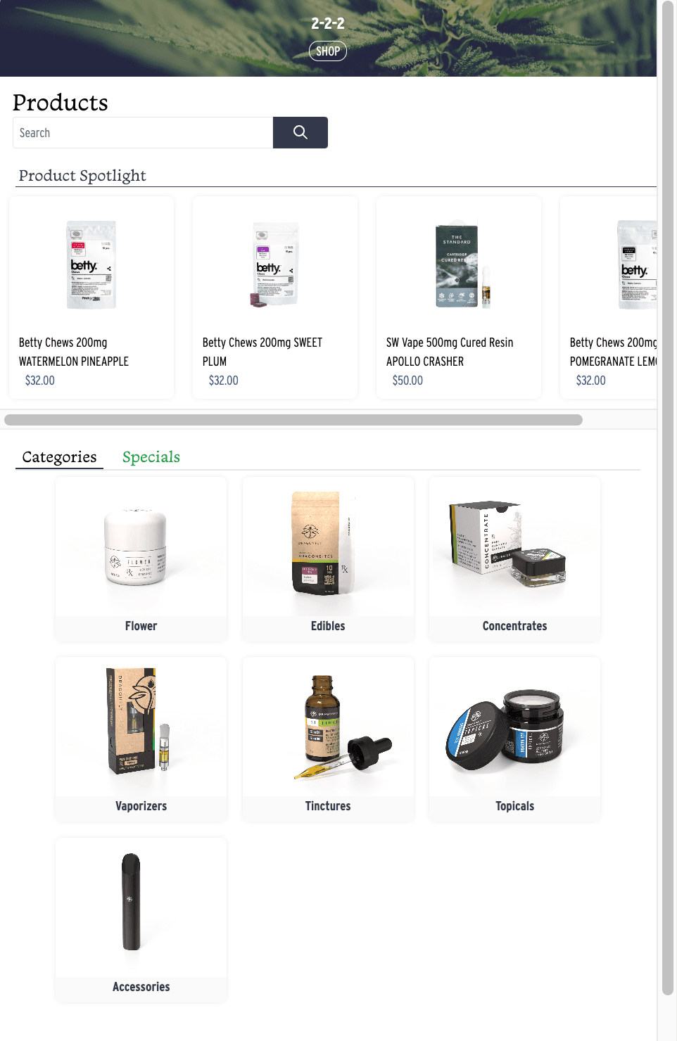 dragonfly portal products page