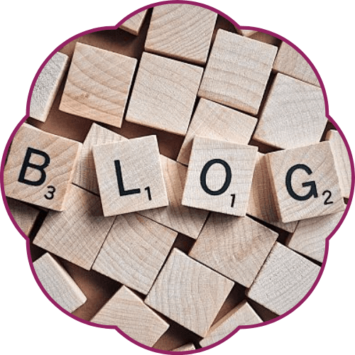 image of block letters spelling blog