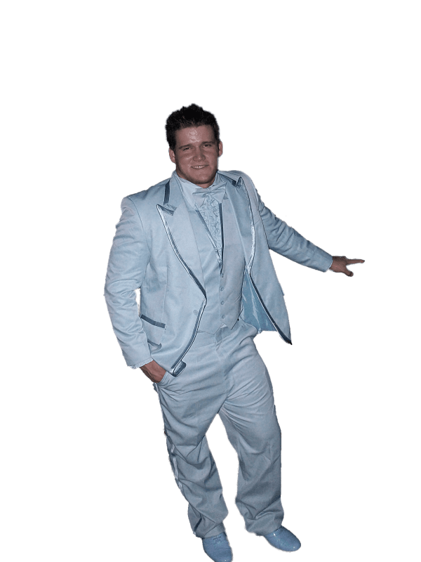 Aaron Whipple in a blue suit