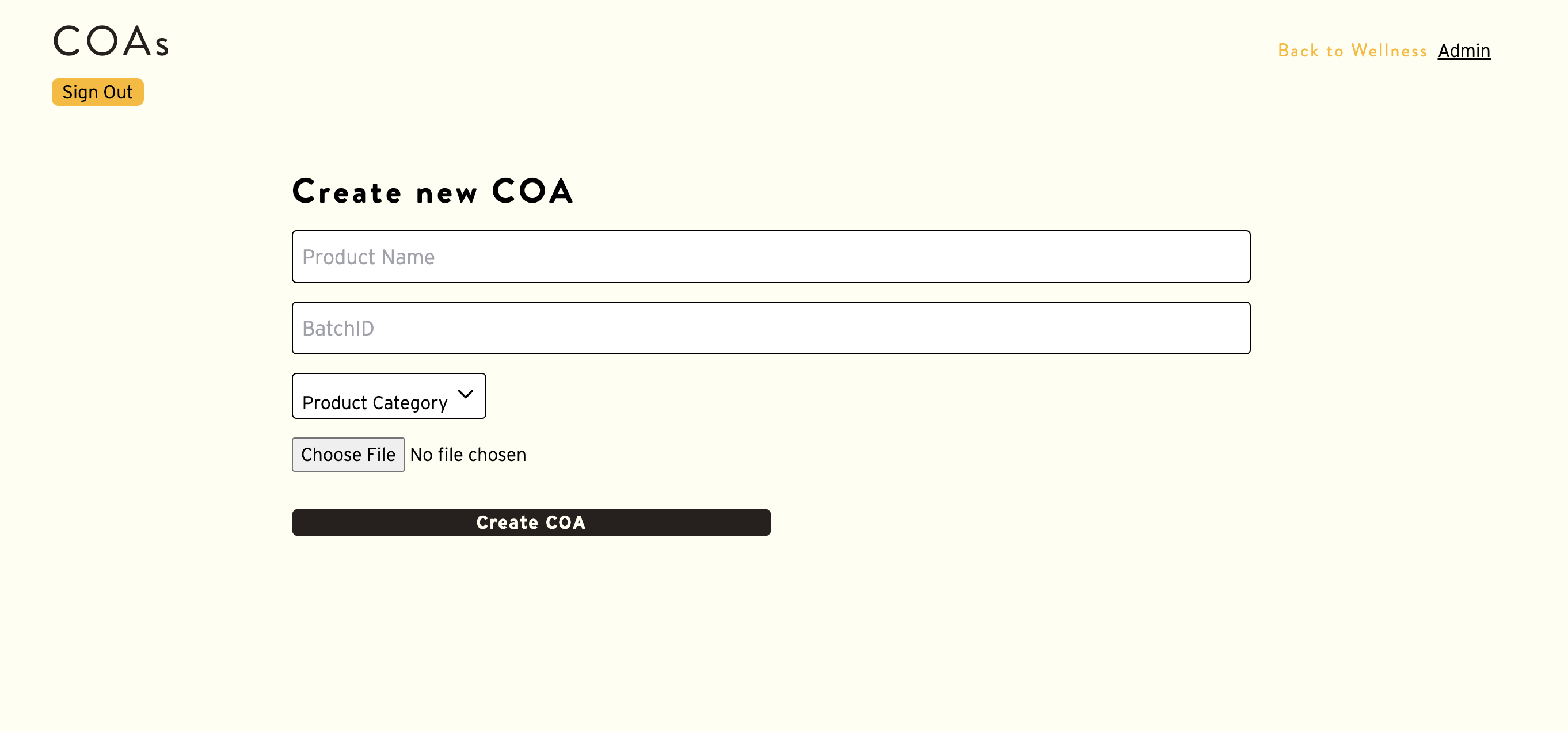 dragonfly processing coa creation