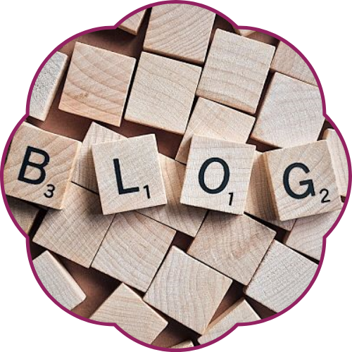 image of block letters spelling blog